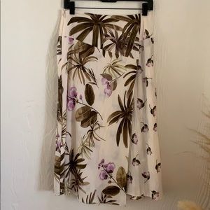 Vince Tropical Print Skirt